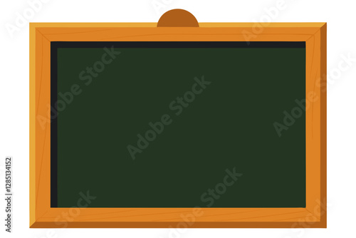blank blackboard with chalk