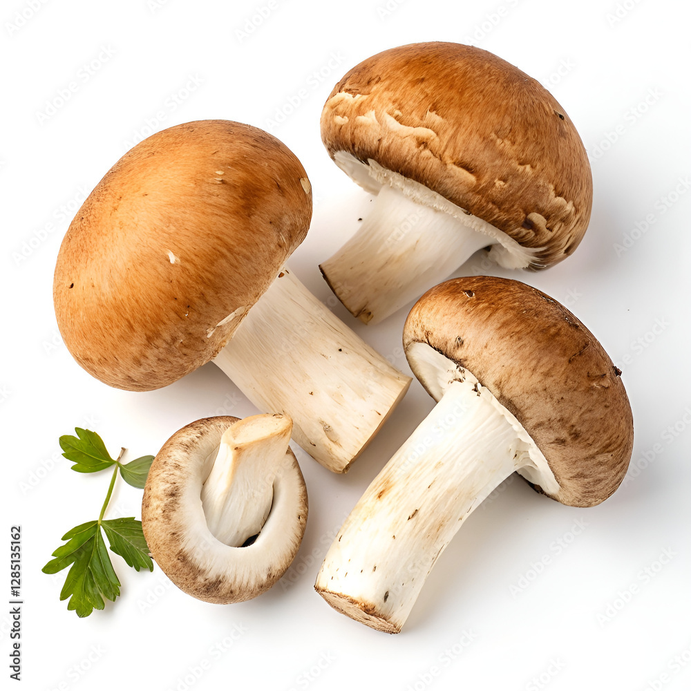 Fototapeta premium mushrooms isolated on white background
