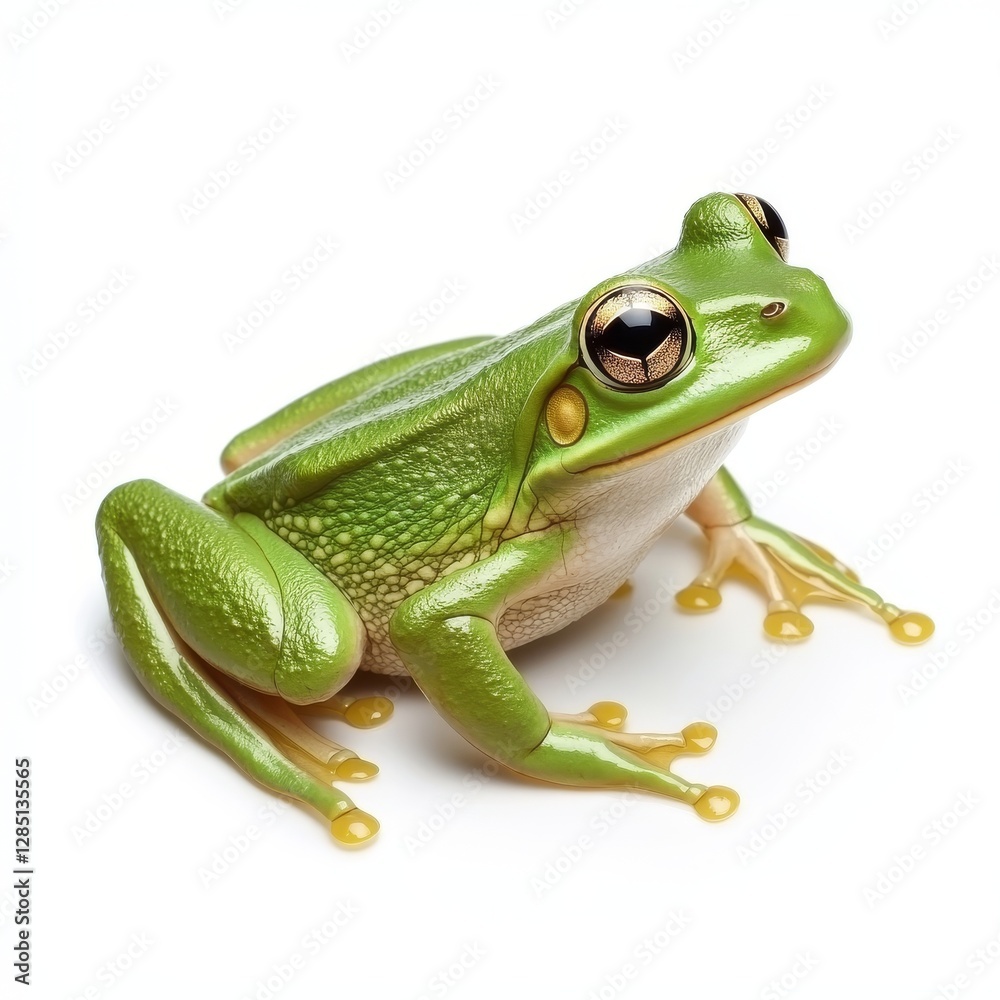 Frog resting on a leaf Frog resting on a leaf