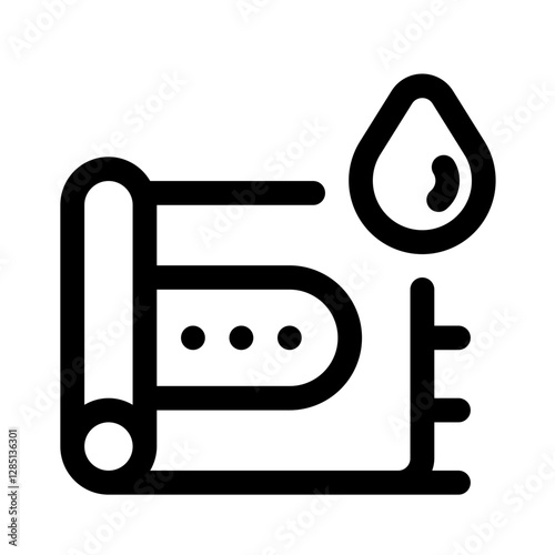 Carpet Line Icon. Single icon, line vector icon