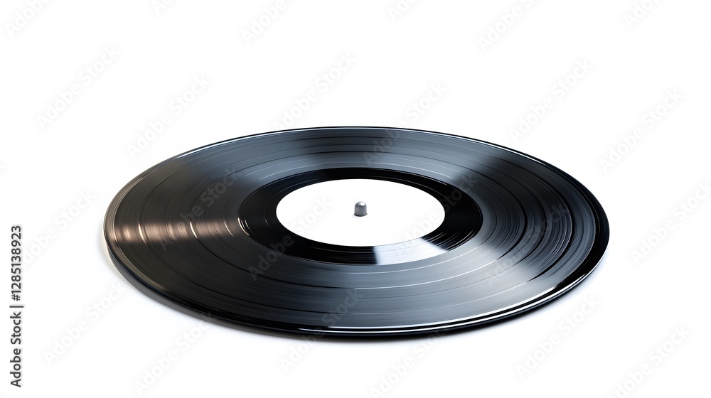 A classic vinyl record, isolated on white A classic vinyl record, isolated on white