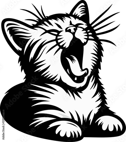 yawn cat