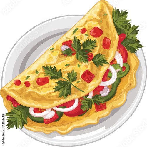 Delicious Vegetable Omelette