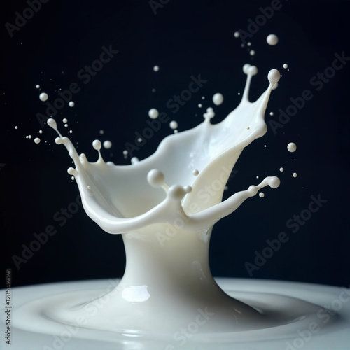 High-Speed Capture of a Dynamic Milk Splash in Motion
