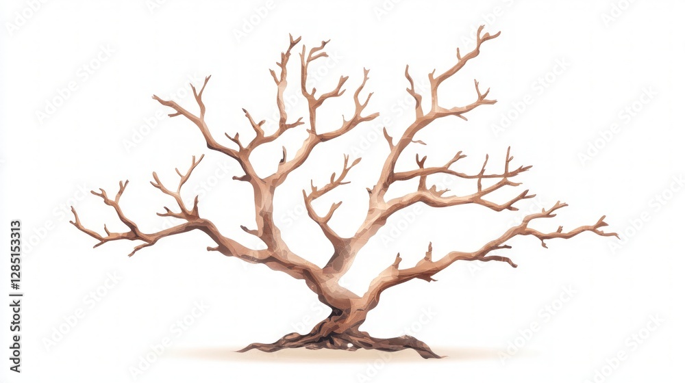 Bare Tree Branches Winter Nature Isolated Illustration Design Element Autumn Graph Bare Tree Branches Winter Nature Isolated Illustration Design Element Autumn Graph
