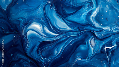 with subtle gradients, creating a smooth and fluid transition from deep blue to light cyan tones 