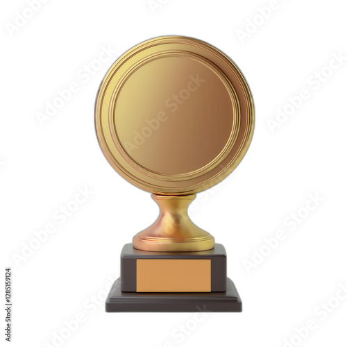 Medal Award Trophy Symbol on White Background 