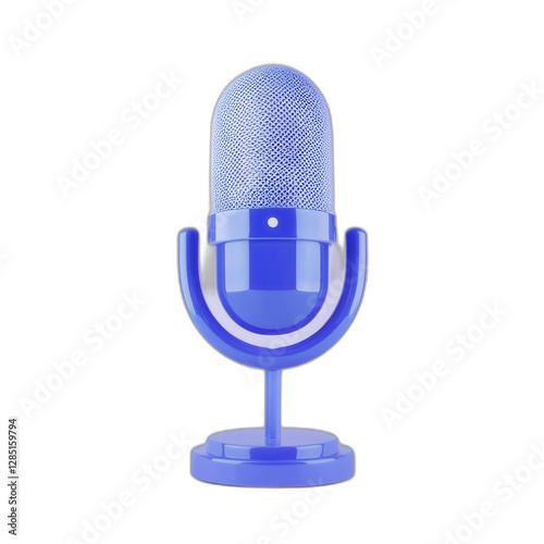 Microphone Voice Symbol on White Background  