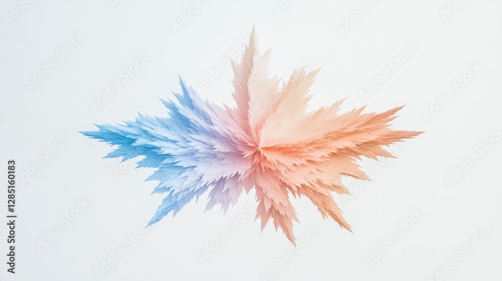 Fototapeta premium Abstract Pastel Explosion AI Generated Design Element