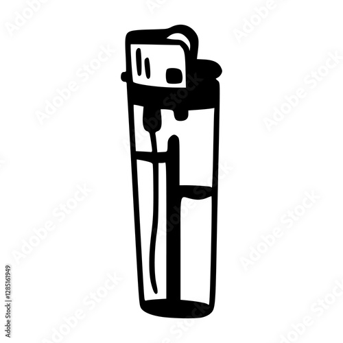 vector illustration of a cigarette lighter
