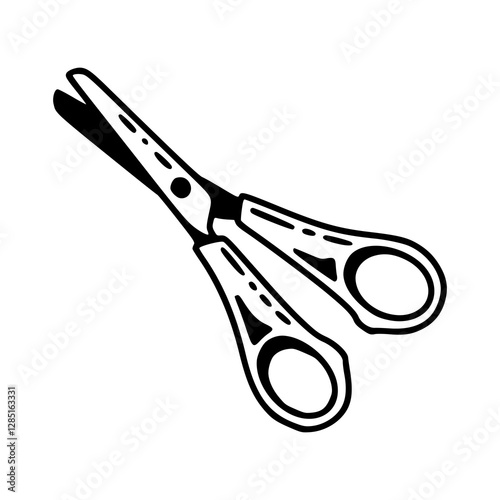 craft scissors isolated on white background