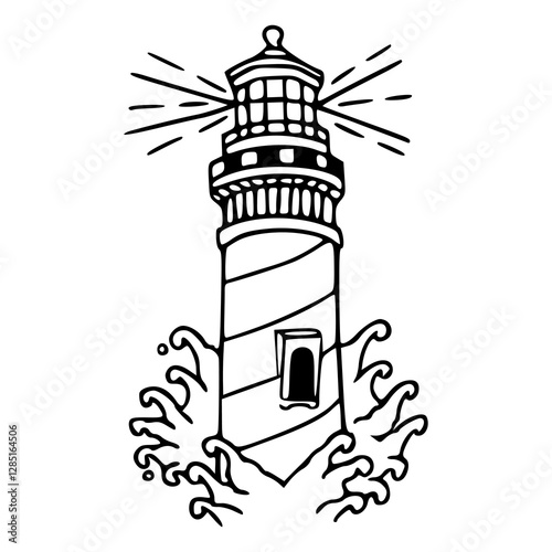 illustration of lighthouse
