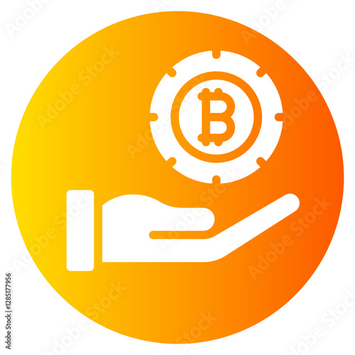 bitcoin gradient icon