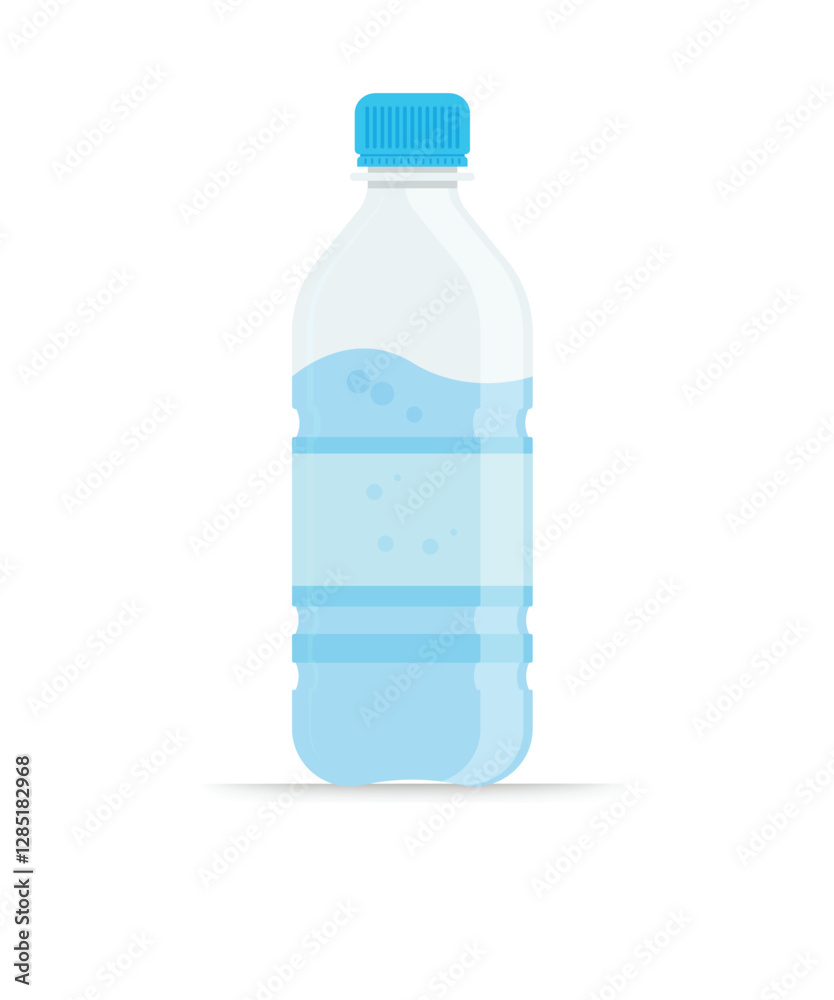 Water bottle flat style stock illustration Water bottle flat style stock illustration