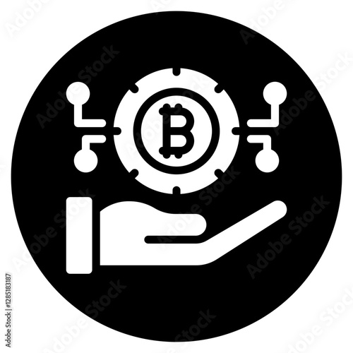 digital currency glyph icon