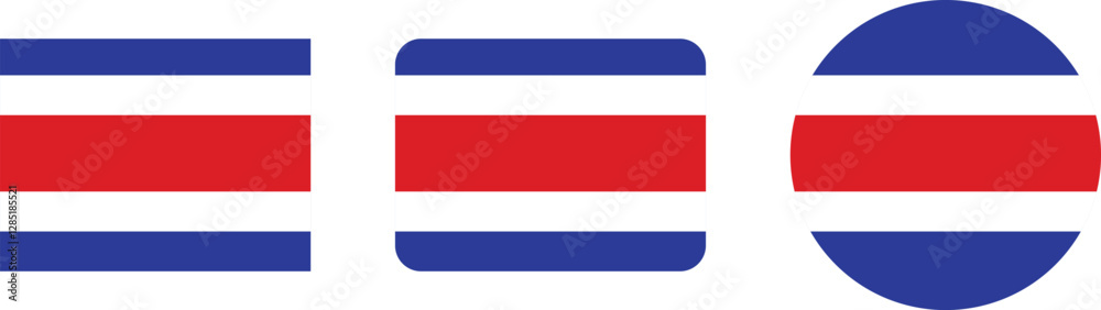Geometric Flag Design with Red and Blue Stripes Geometric Flag Design with Red and Blue Stripes