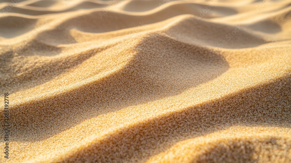Golden Sand Dunes Texture Background Close up View of Rippled Desert Sand in Sunlight Golden Sand Dunes Texture Background Close up View of Rippled Desert Sand in Sunlight