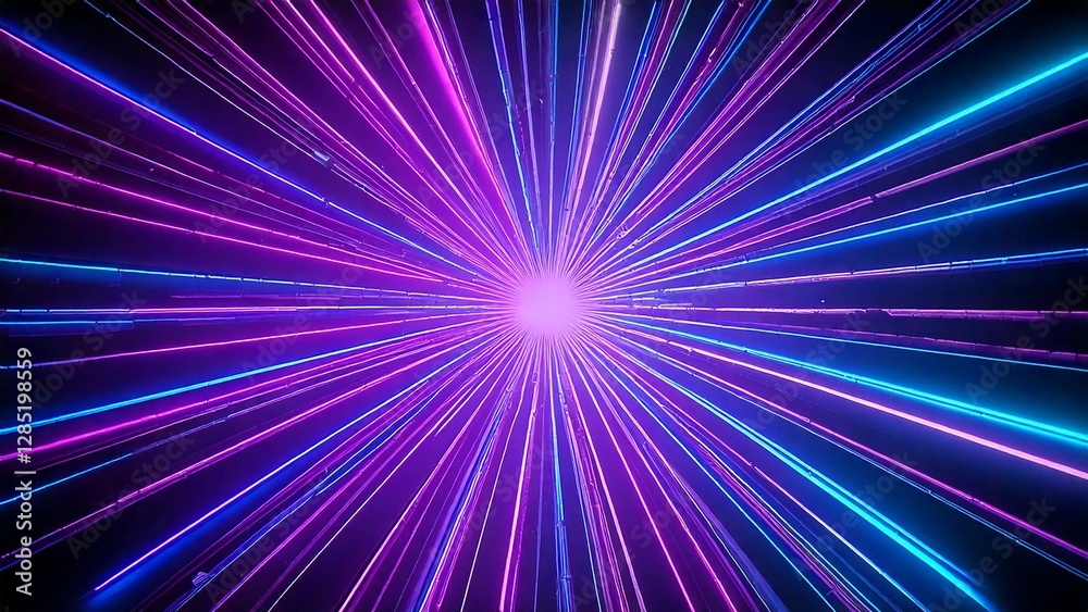 放射状 魔法のようなキラキラ 宇宙風サンバースト 青紫 ピンク 赤 近未来の雰囲気 背景素材 16:9サイズ AI生成素材 放射状 魔法のようなキラキラ 宇宙風サンバースト 青紫 ピンク 赤 近未来の雰囲気 背景素材 16:9サイズ AI生成素材