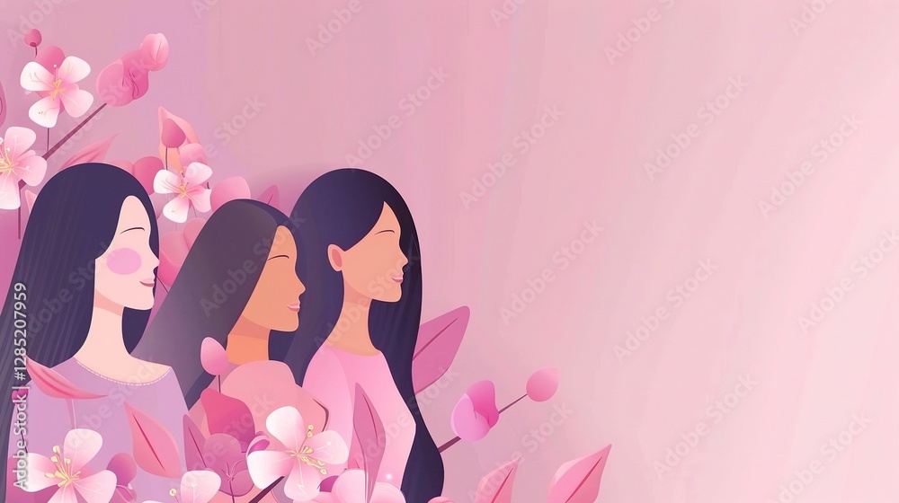 A carefully designed background for a Women's Day greeting card is presented. The background features a soft and elegant color scheme, possibly with gentle gradients or subtle textures A carefully designed background for a Women's Day greeting card is presented. The background features a soft and elegant color scheme, possibly with gentle gradients or subtle textures