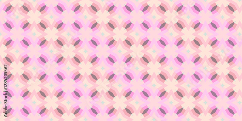 Delicate Pink Symmetry with Ethereal Glow