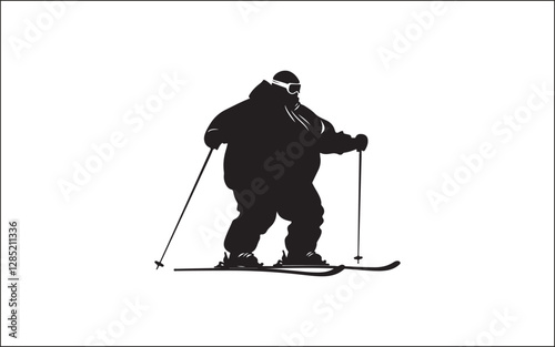nordic walking silhouettes