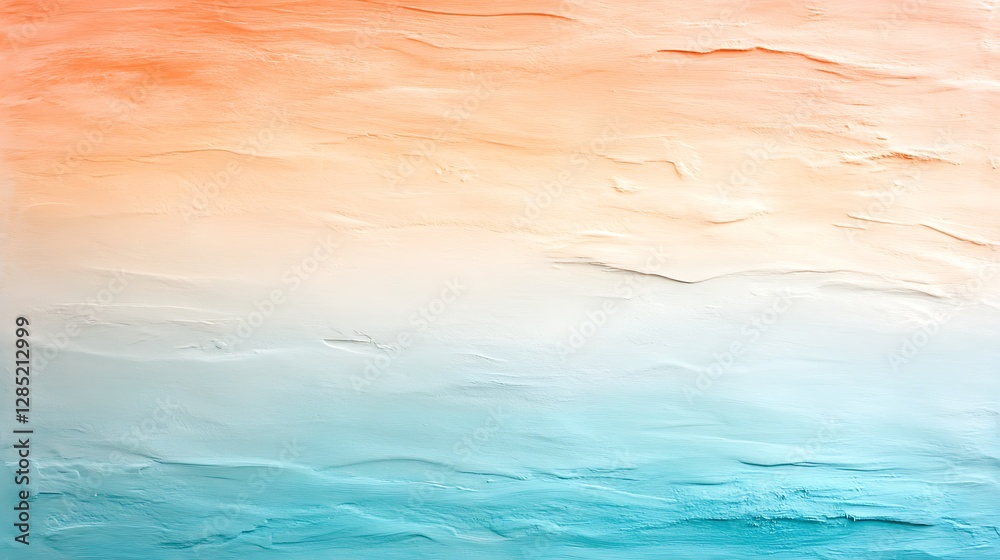 Obraz premium Coastal art studio bright abstract seascape painting for a serene environment