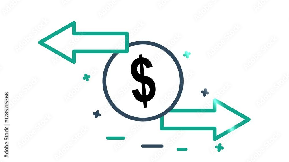 Transfer animated icon. animated icon related to bill and payment. suitable for user interface, provide visual feedback and more. alpha channel Transfer animated icon. animated icon related to bill and payment. suitable for user interface, provide visual feedback and more. alpha channel