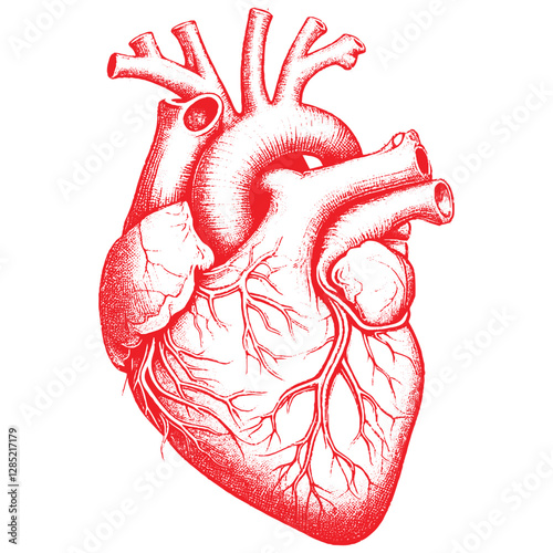 human heart anatomy model