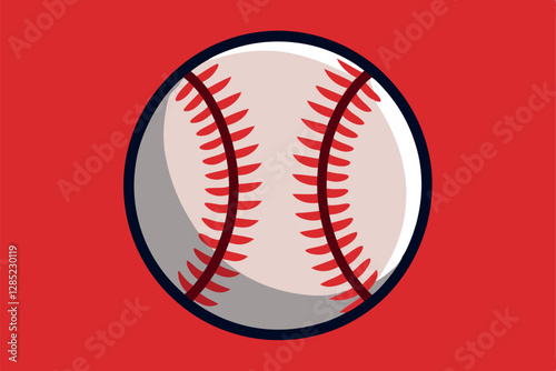 baseball Vector Art. Base Ball Silhouette Icon Soft Ball Tennis Illustration Character.