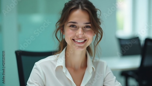 Free Download Professional Portrait of a Young Woman Showcasing Emotional Intelligence, Adaptability, and Generative AI Skills - GFXLoad