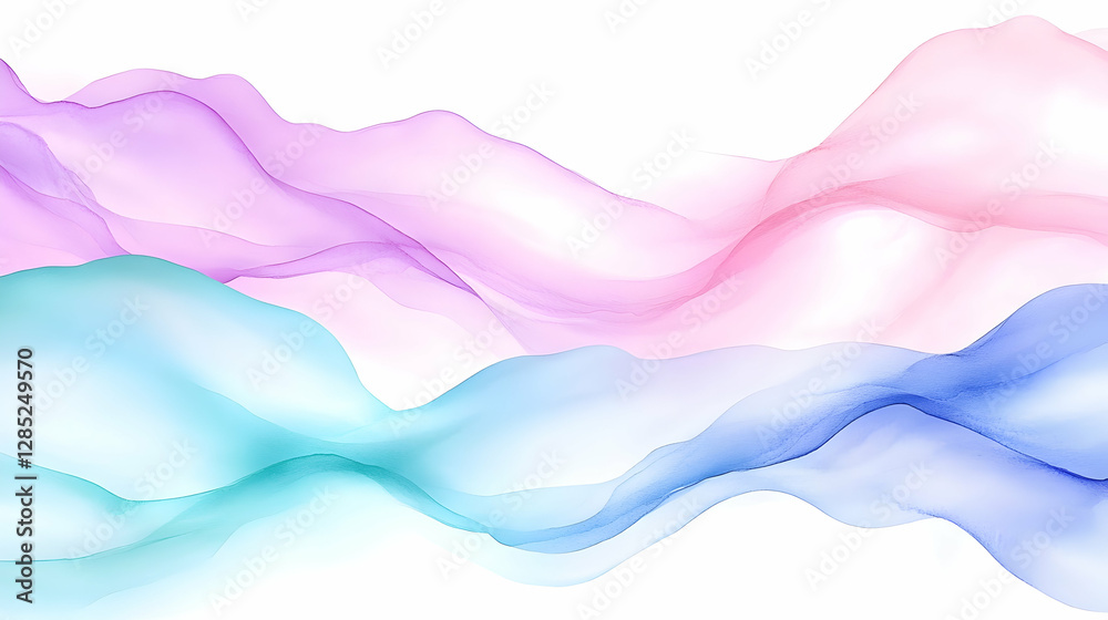 Obraz premium Pastel Wave Abstract Background