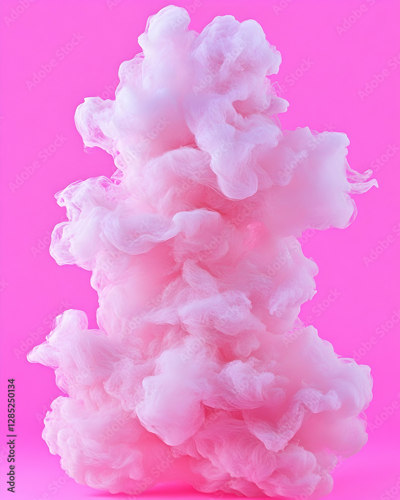 Pink ink cloud explosion, vibrant background. Abstract art for design Pink ink cloud explosion, vibrant background. Abstract art for design
