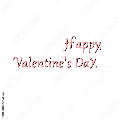 Sweet Valentine's Day Greeting Typography Art