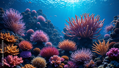 awe-inspiring magnificence and variety of coral displaying its intricate forms mesmerizing hues and a sense of artistic brilliance and marvel that these aquatic creatures bestow upon ocean