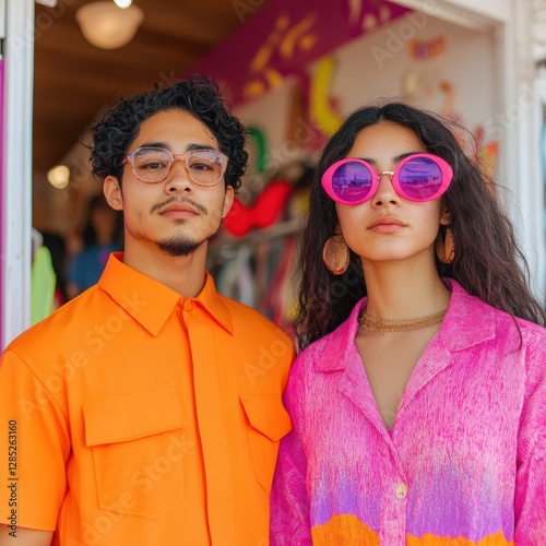 Gen Alpha Pop-Up Thrift E-Girl Aesthetic with Neon Punk Decor - Bold Fashion Display for Youthful Retail Experience and Engaging Social Media Content