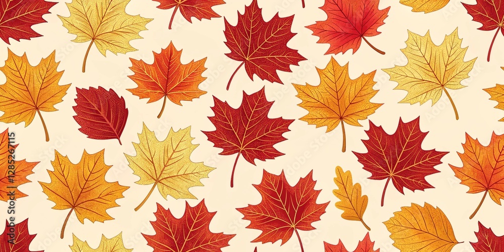 Falling for Autumn: AI-Generated Wallpaper with Leaf Motif
Falling for Autumn: AI-Generated Wallpaper with Leaf Motif