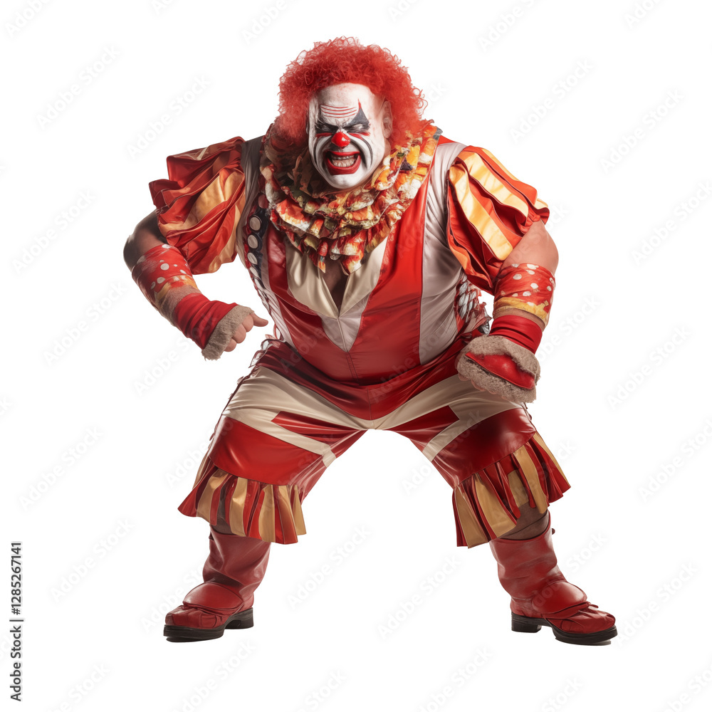 Obraz premium clown wrestler
