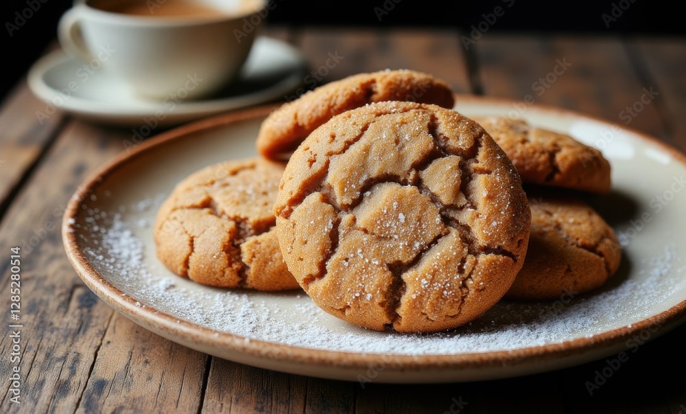 Delicious homemade cookies on a plate Delicious homemade cookies on a plate
