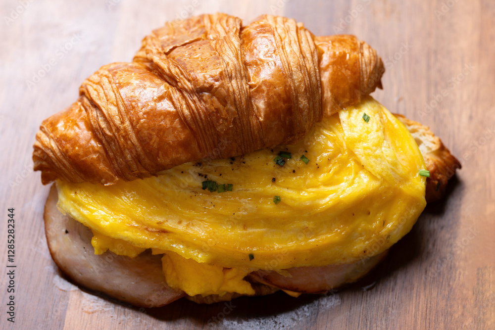 omelette croissant