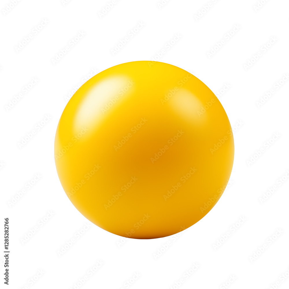 yellow ball transparent background 