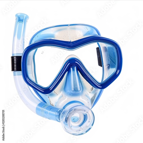 High Definition Picture of a Photo Snorkelingmask, Isolated on a White Background