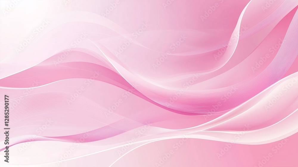 Fototapeta premium abstract pink background with waves