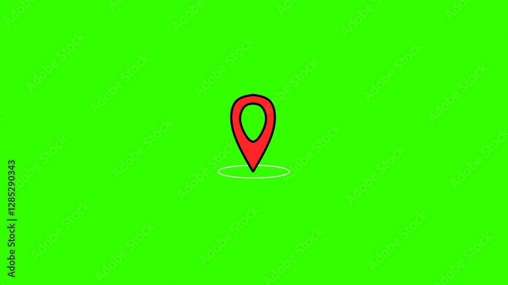 looping animation of location marks on Google Maps