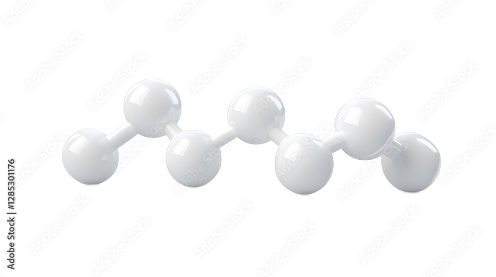 white molecule structure 3d render icon isolated on transparent background cutout white molecule structure 3d render icon isolated on transparent background cutout
