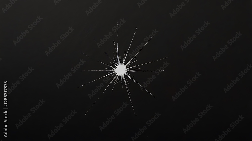 Obraz premium Black Background with a centrally positioned starburst pattern for business