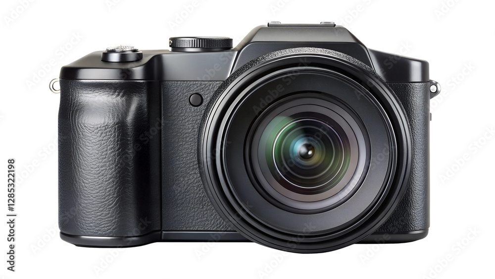 Black Digital Camera PNG on White Background Black Digital Camera PNG on White Background