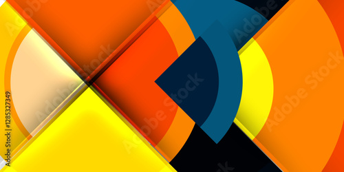 Target circle geometric abstract shapes. Vector Illustration For Wallpaper, Banner, Background, Card, Book Illustration, landing page