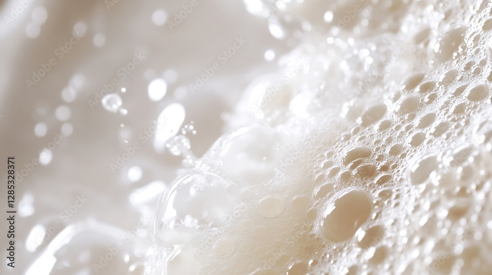 Close Up of Creamy Bubble Foam Textures for a Luxurious Bathing Experience : Generative AI Close Up of Creamy Bubble Foam Textures for a Luxurious Bathing Experience : Generative AI