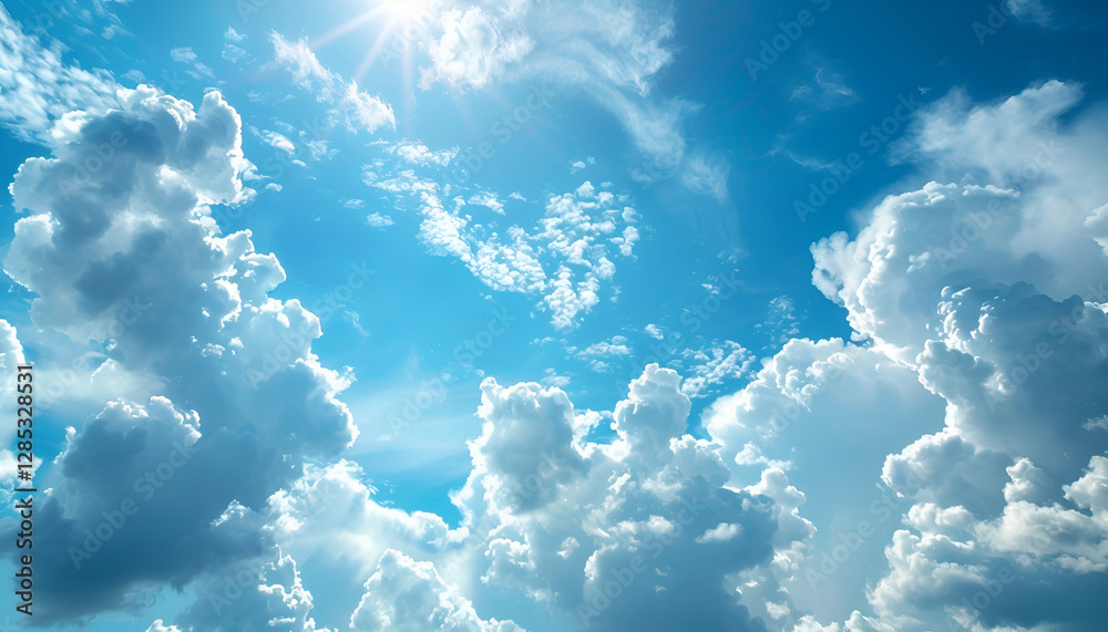 blue sky with clouds, high definition blue sky with clouds, high definition