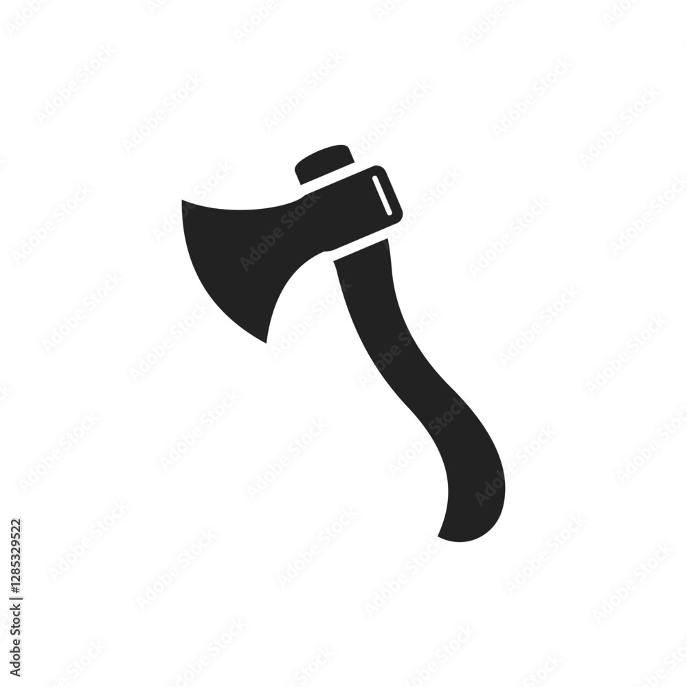 Simple Black Axe Silhouette and axe icon, axe, hatchet, ax, equipment, woodcutter Simple Black Axe Silhouette and axe icon, axe, hatchet, ax, equipment, woodcutter